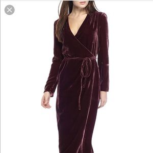 Velvet Wrap Dress